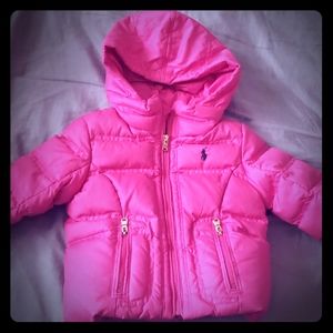 👶Ralph Lauren Pink Winter Jacket 9 months